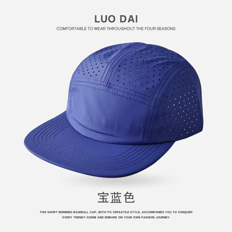 Orange Mesh Baseball Cap for Hiking Sports
