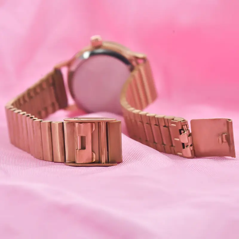Lanzar Quartz Ladies Watch Rose Gold Bracelet — feature 15
