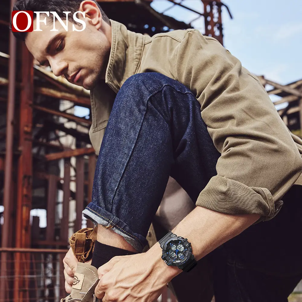 OFNS Men's Black Multi-Function Electronic Chronograph Watch - Image 7