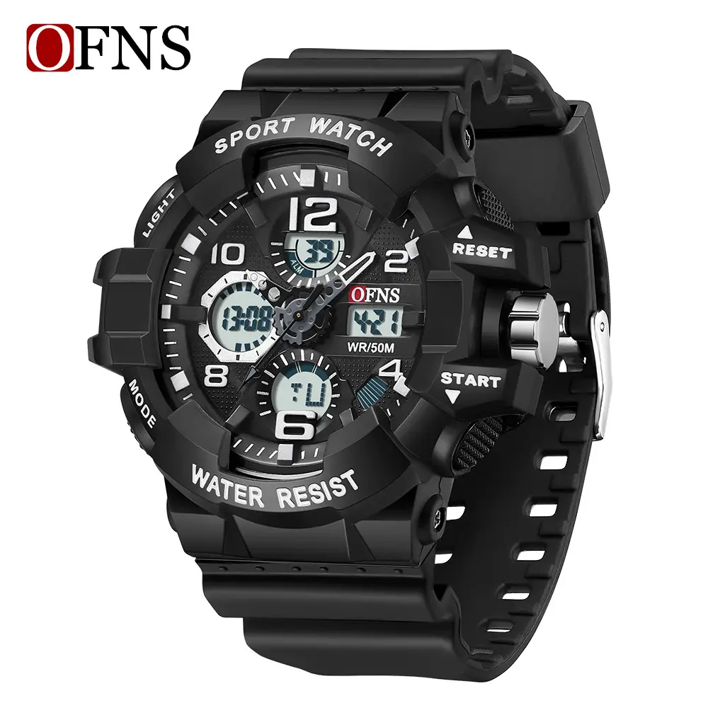 OFNS Men's Black Multi-Function Electronic Chronograph Watch - Image 2