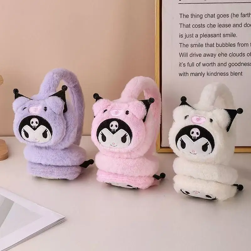 Cartoon Kulomi Earmuffs Internet-famous Student Children's Retractable Anti-freeze Warm Earmuffs Riding Ear Protection Earmuffs