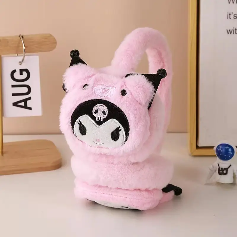 Cartoon Kulomi Earmuffs Internet-famous Student Children's Retractable Anti-freeze Warm Earmuffs Riding Ear Protection Earmuffs