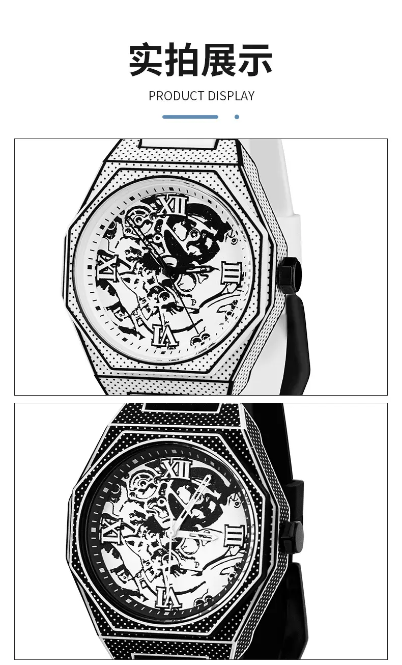 Orange Octagonal Luminous Watch for Men — feature 8