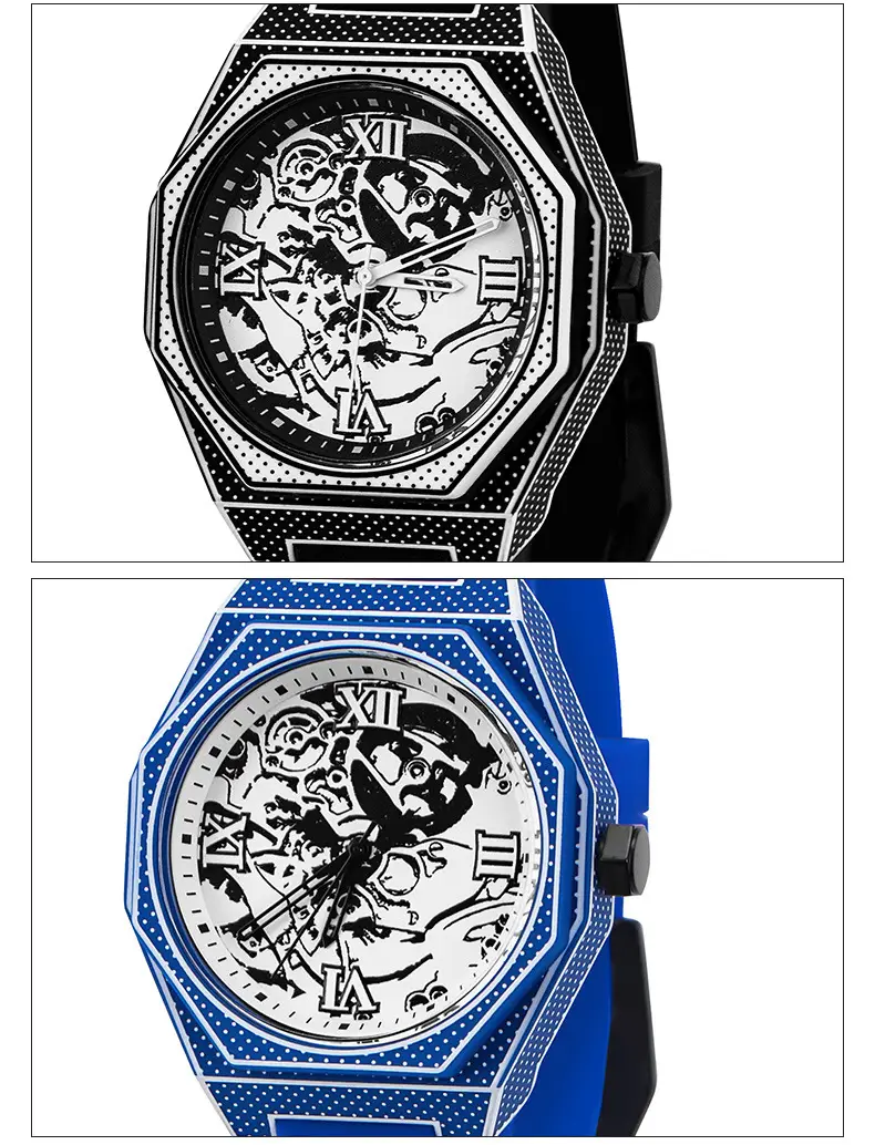 Orange Octagonal Luminous Watch for Men — feature 9