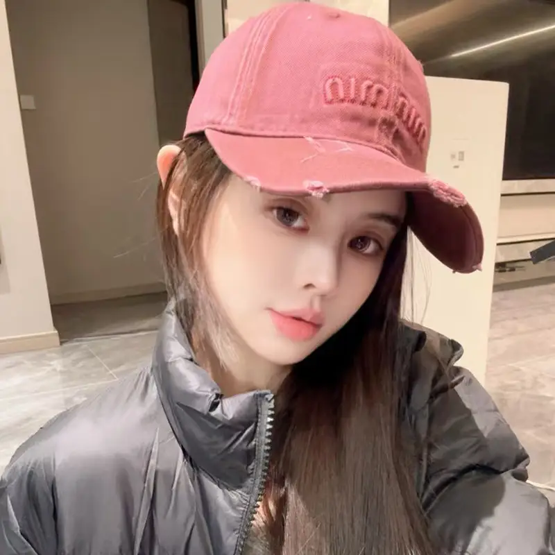 American Style Retro Gradient Washed Baseball Cap for Girls — feature 19