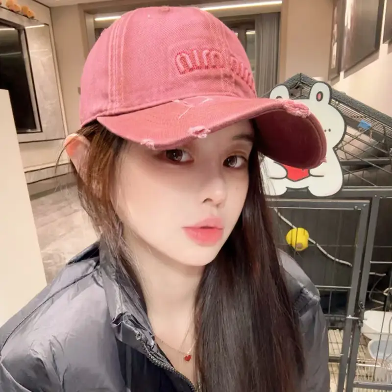 American Style Retro Gradient Washed Baseball Cap for Girls — feature 20