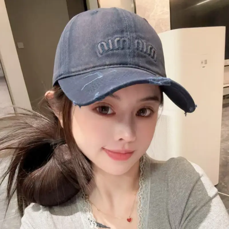 American Style Retro Gradient Washed Baseball Cap for Girls — feature 21
