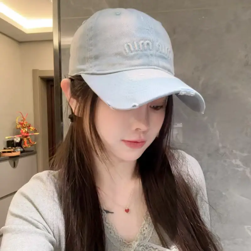 American Style Retro Gradient Washed Baseball Cap for Girls — feature 25