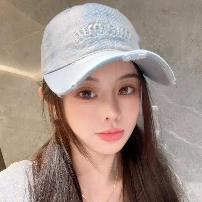 American Style Retro Gradient Washed Baseball Cap for Girls