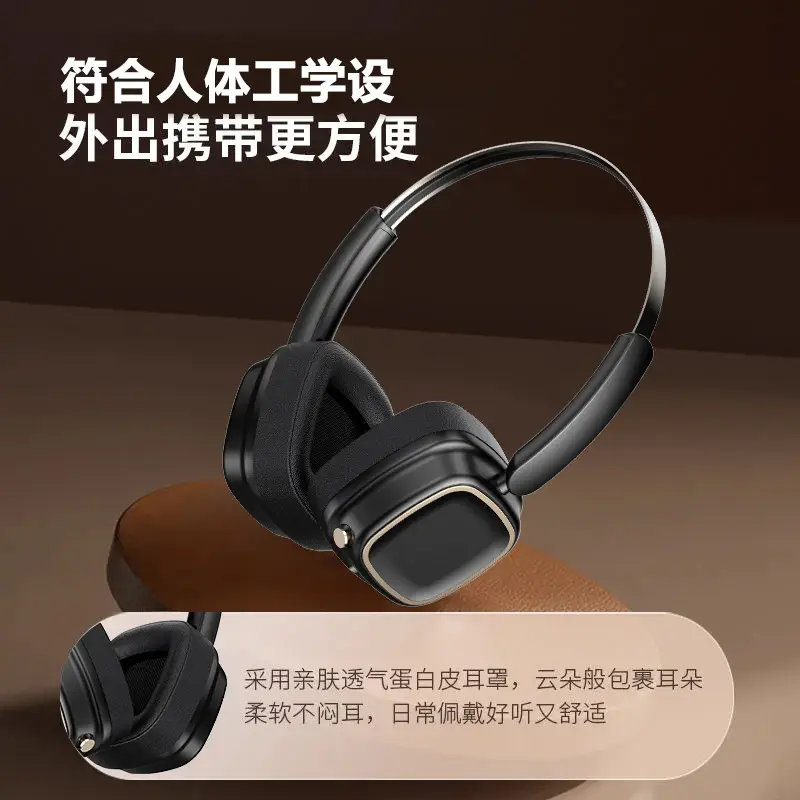 Bluetooth 5.4 Wireless Headset with Soft Ear Cushions - Image 4