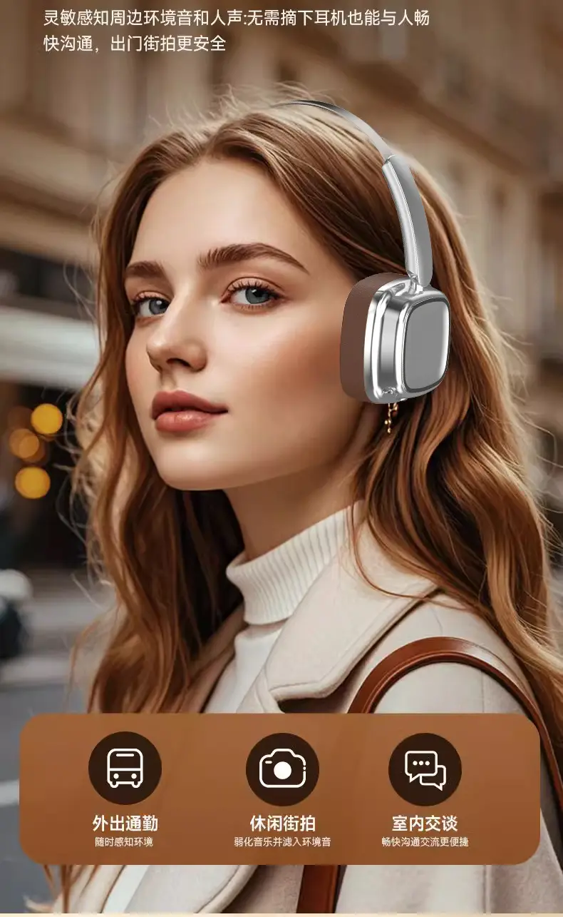 Bluetooth 5.4 Wireless Headset with Soft Ear Cushions β feature 12
