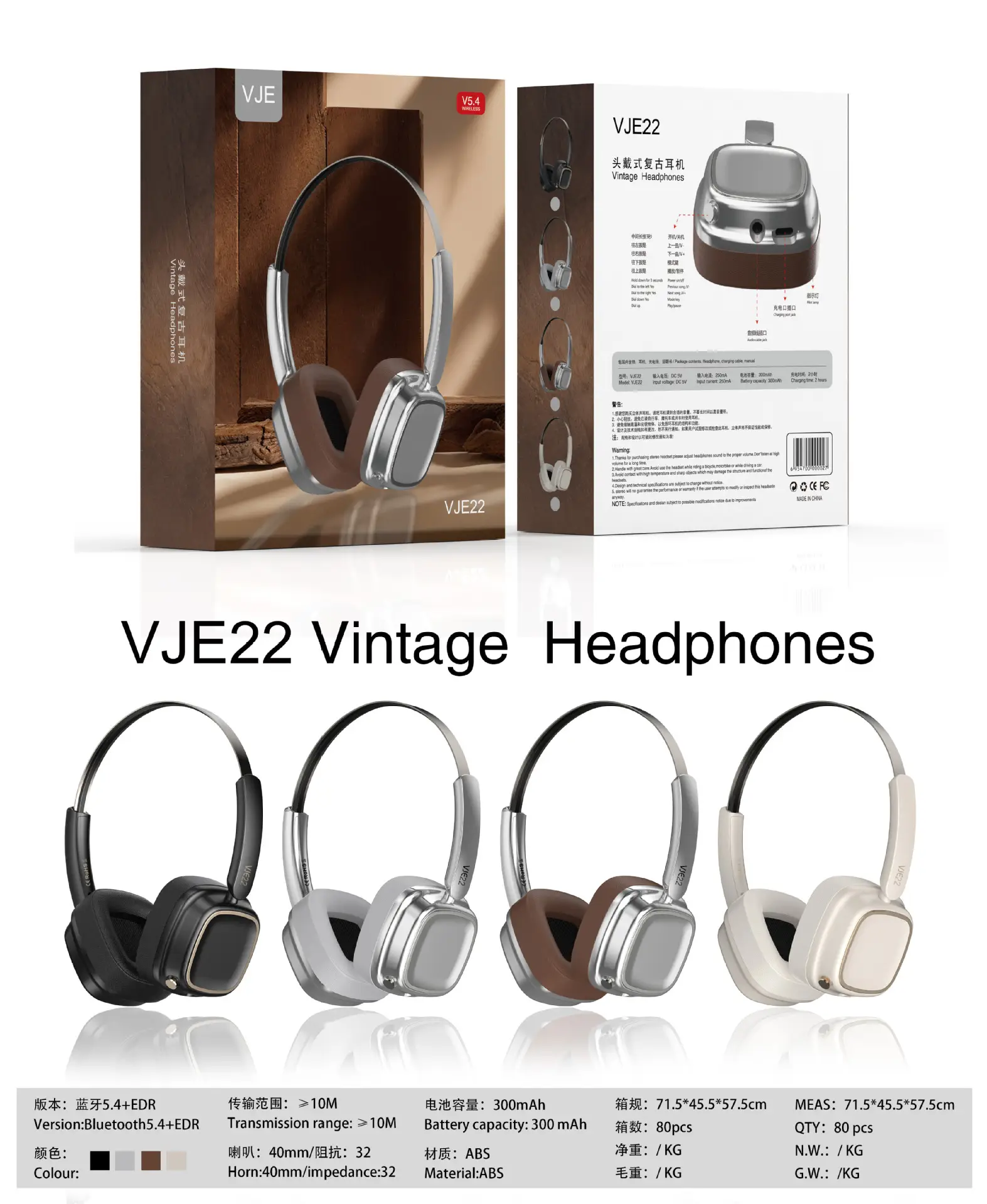 Bluetooth 5.4 Wireless Headset with Soft Ear Cushions β feature 3
