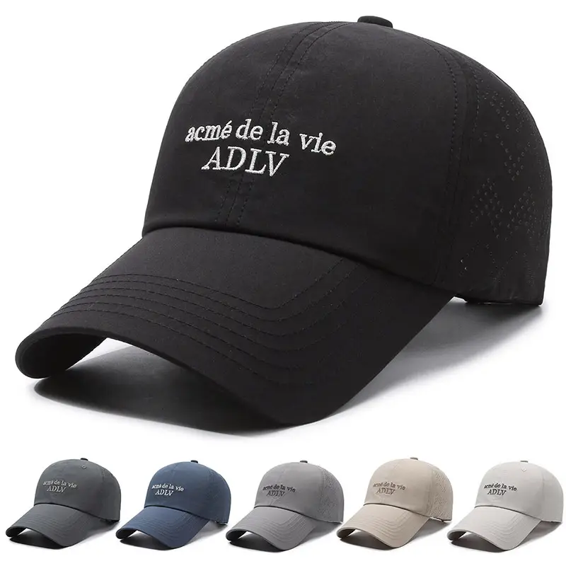 Men's Grey Duck Tongue Cap with ADLY Embroidery - Image 6