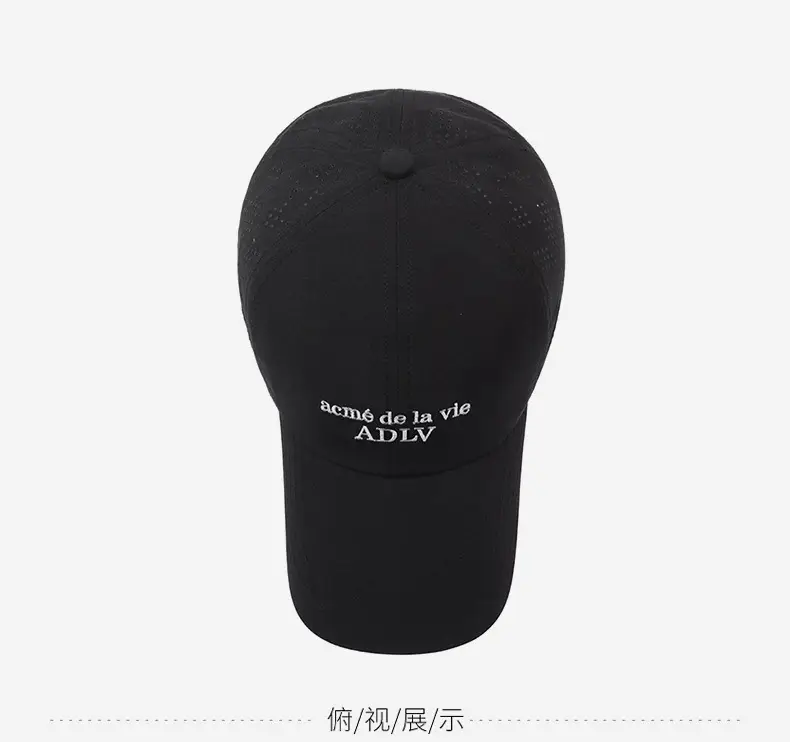 Men's Grey Duck Tongue Cap with ADLY Embroidery — feature 12