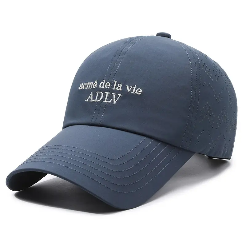 Men's Grey Duck Tongue Cap with ADLY Embroidery - Image 4