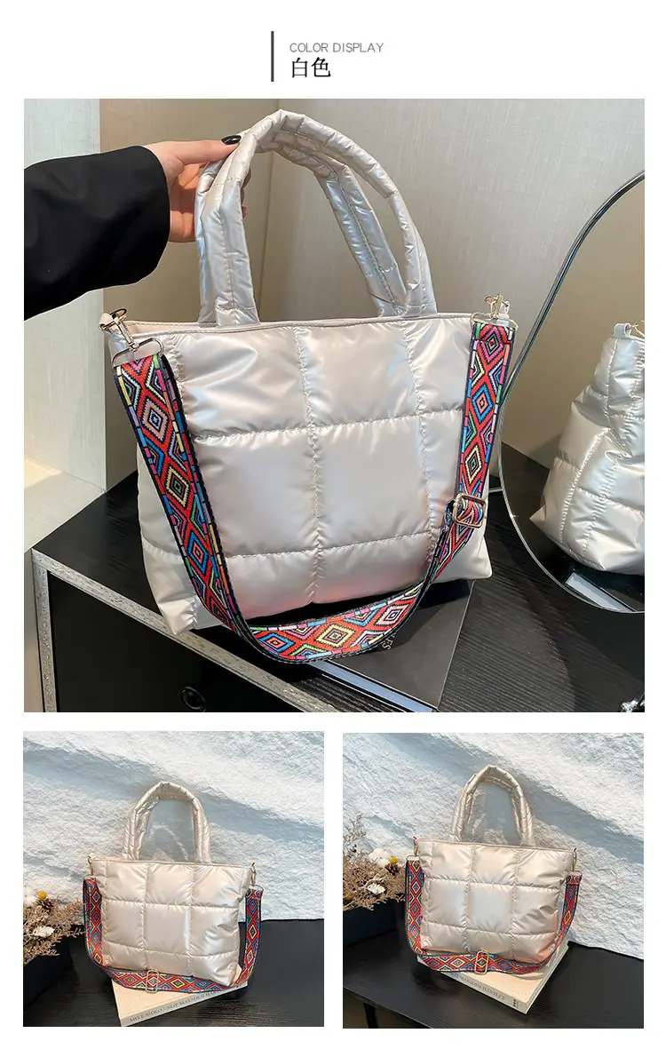 Korean Embroidered Shoulder Bag Black Large Capacity 2024 — feature 22