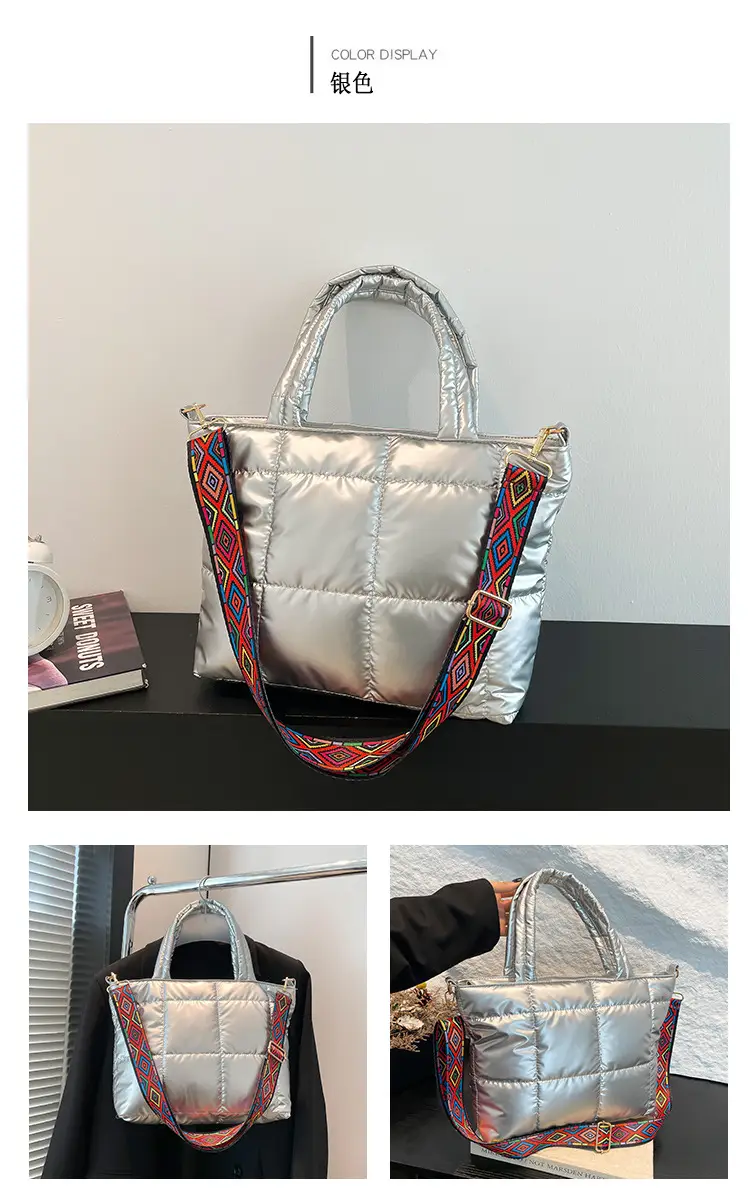 Korean Embroidered Shoulder Bag Black Large Capacity 2024 — feature 24