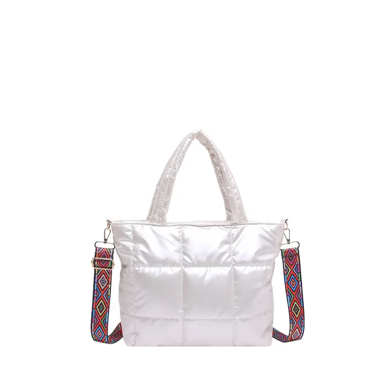Korean Embroidered Shoulder Bag Black Large Capacity 2024 - Image 2