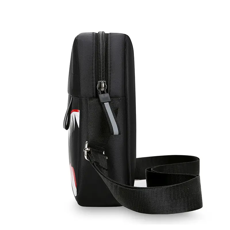 Men's Waterproof Crossbody Bag with Crocodile Design