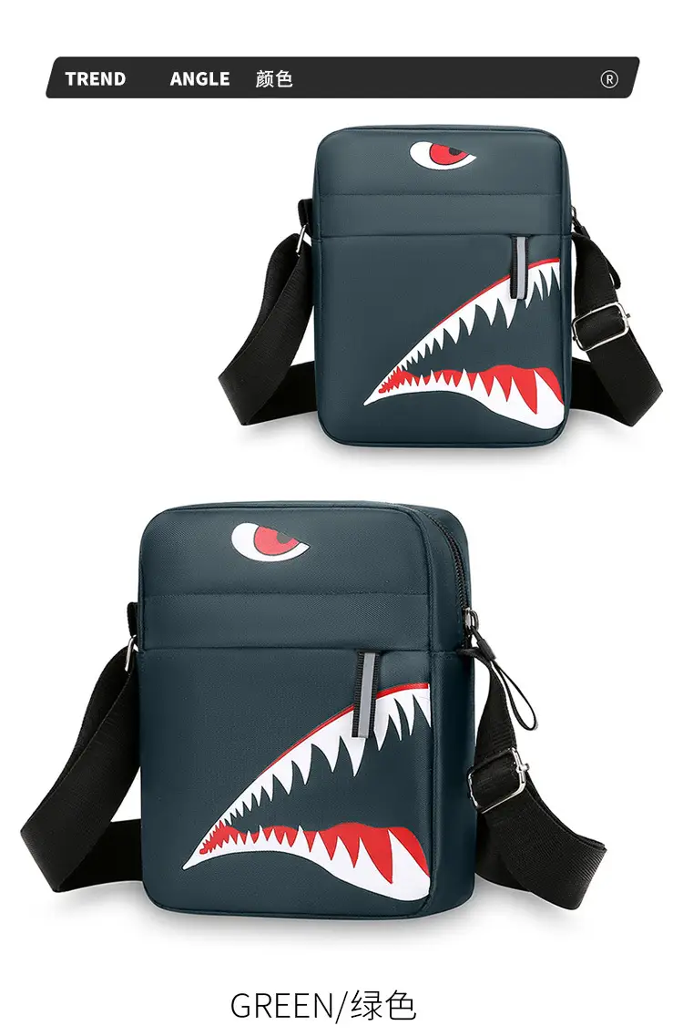 Men's Waterproof Crossbody Bag with Crocodile Design — feature 20