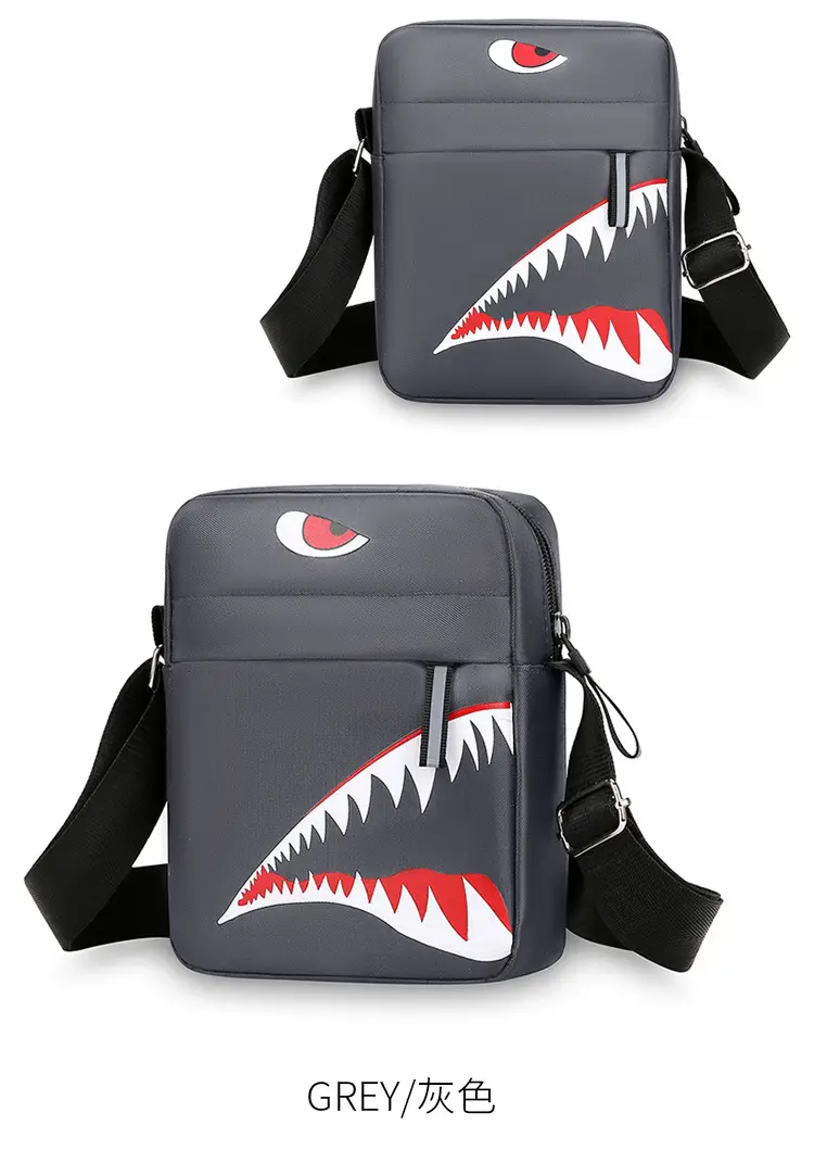 Men's Waterproof Crossbody Bag with Crocodile Design — feature 22