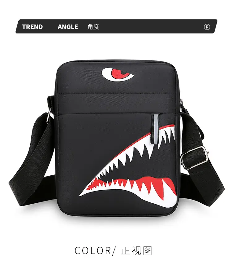 Men's Waterproof Crossbody Bag with Crocodile Design — feature 23