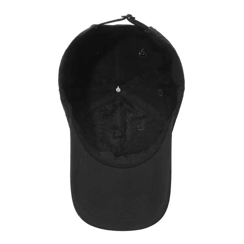 Black Korean Embroidered Baseball Cap for Men Women - Image 11