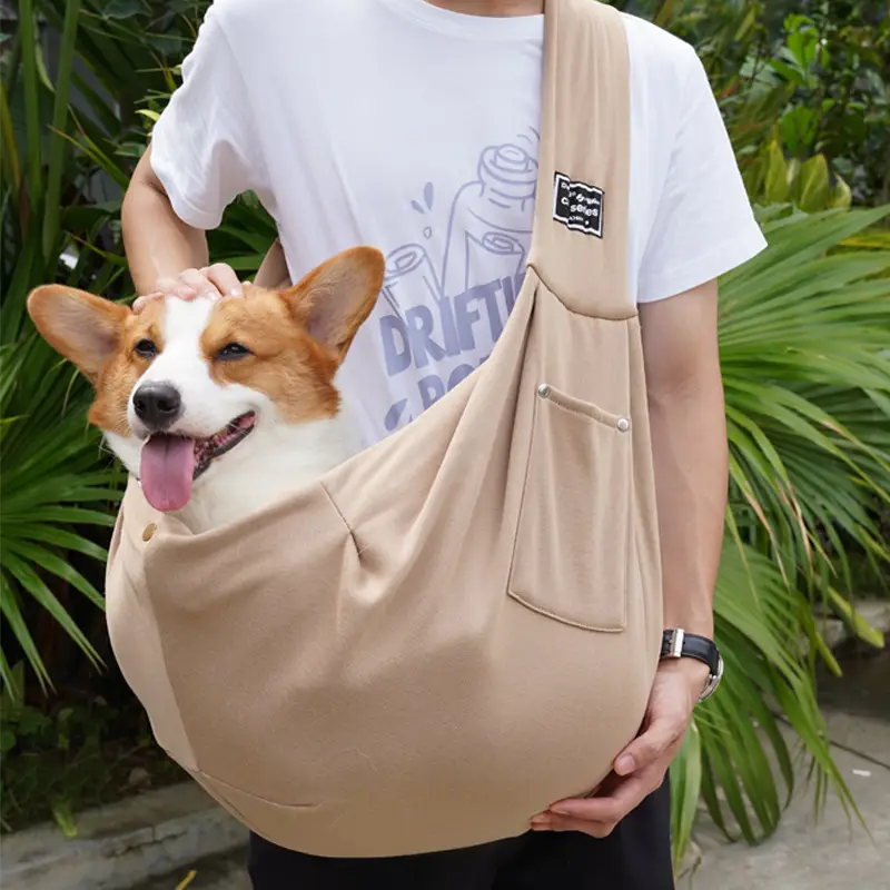 khaki Polyester Bag Plus Phone Pocket