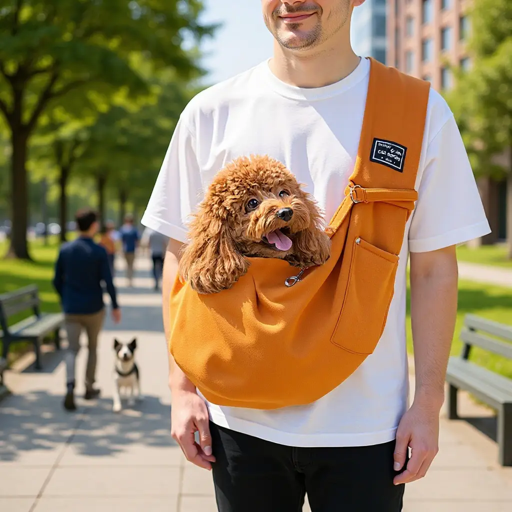 Pet Messenger Bag Gray 12x65cm Shoulder Bag - Image 14