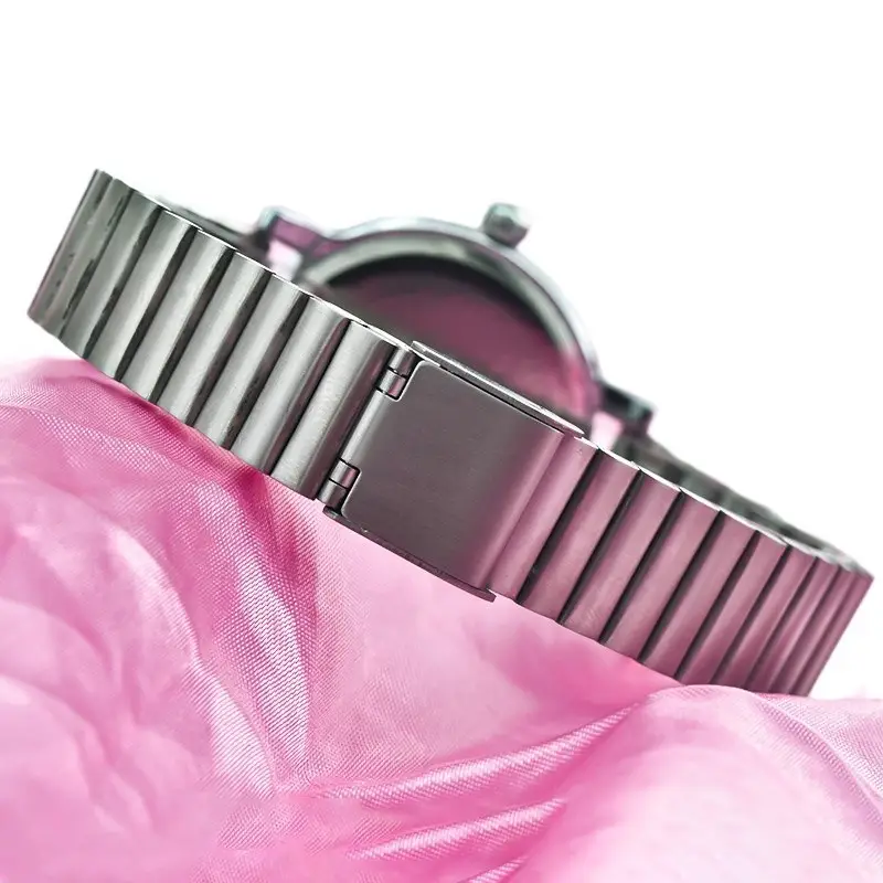 Elegant Women's Quartz Watch with Crystal Band - Image 5