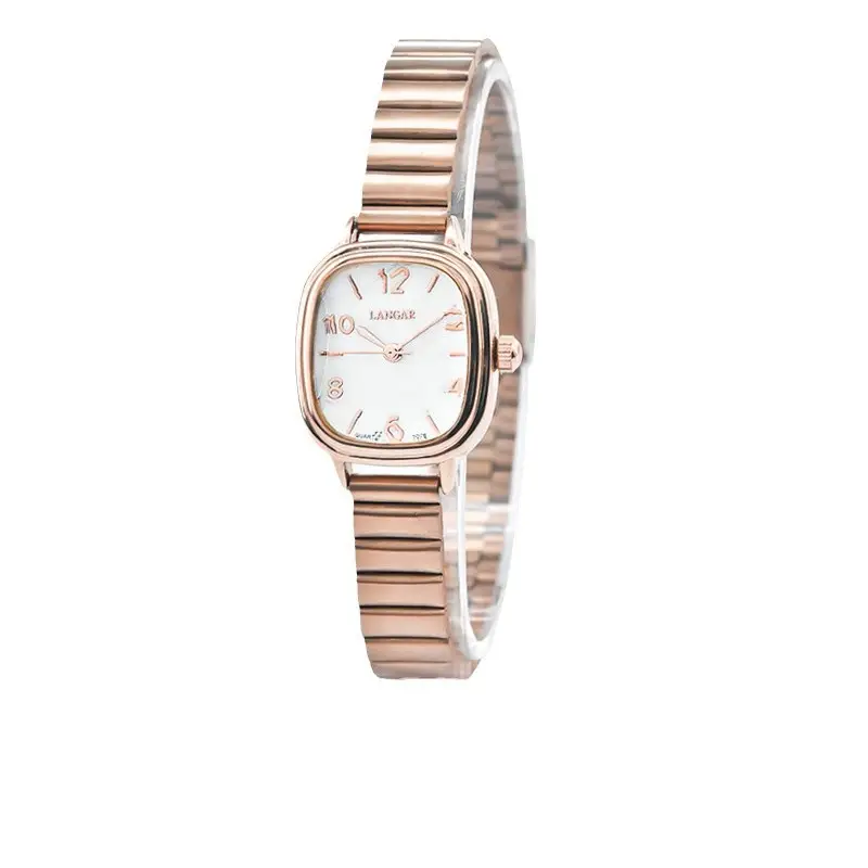 Rose Gold Square Watch for Women Digital Band Removable - Image 5