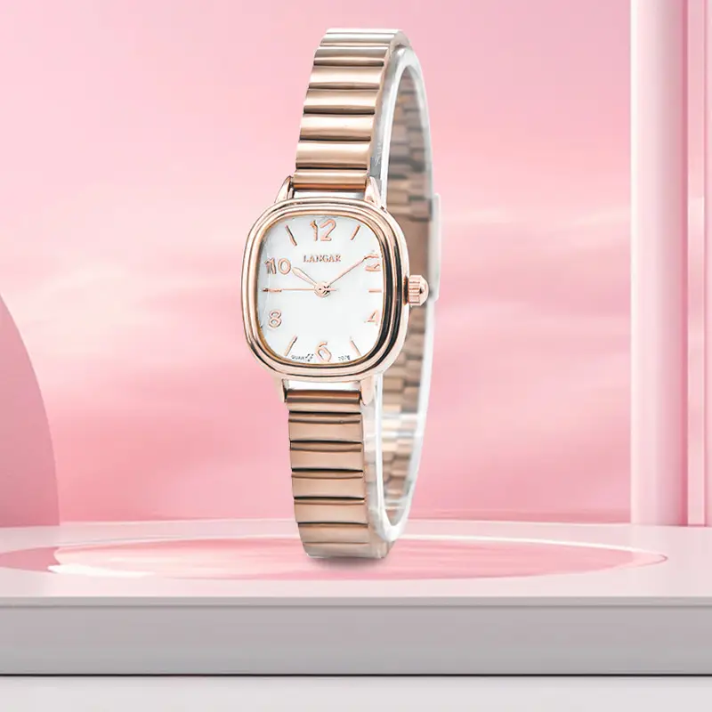 Rose Gold Square Watch for Women Digital Band Removable — feature 13