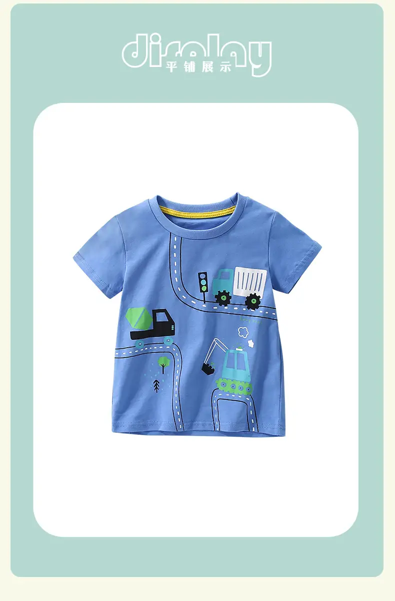 Malwee Boys Blue T-Shirt Summer Casual Round Neck — feature 11