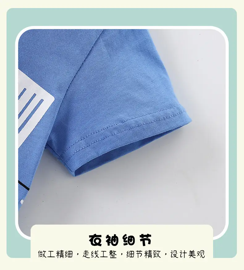 Malwee Boys Blue T-Shirt Summer Casual Round Neck — feature 9