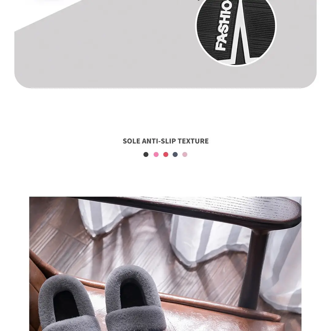 Middle-Aged and Elderly Women's Cotton Slippers, Autumn and Winter 2025 New Style, Indoor Warm Fleece-Lined Cotton Shoes, Women's Closed-Back Large Size — feature 12