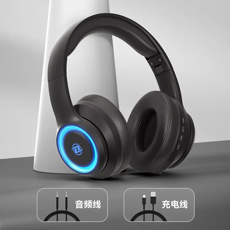 Wireless Bluetooth Headset with LED Light & Comfortable Headband - Image 2