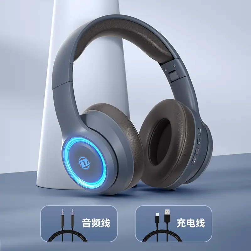 Wireless Bluetooth Headset with LED Light & Comfortable Headband - Image 3