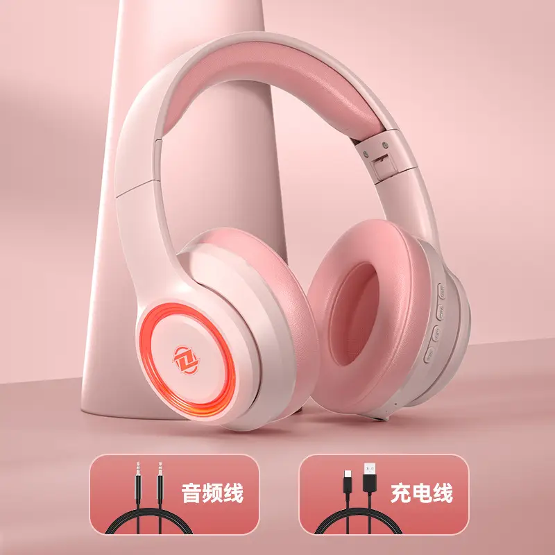 Wireless Bluetooth Headset with LED Light & Comfortable Headband - Image 4