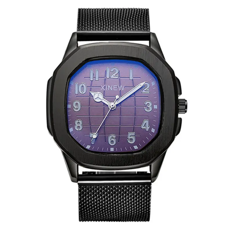 Men Xinew Blue Dial Full Steel Watch - Image 4