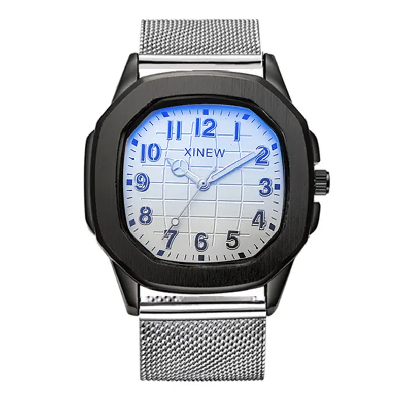 Men Xinew Blue Dial Full Steel Watch - Image 6