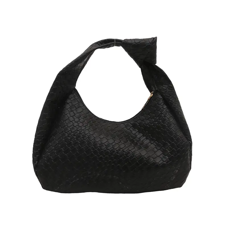 Retro Woven Diamond Bag for Women Large Capacity Casual Shoulder Bag - Image 9
