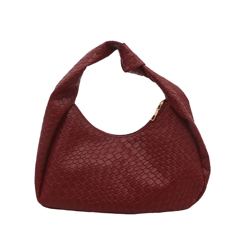 Retro Woven Diamond Bag for Women Large Capacity Casual Shoulder Bag - Image 3