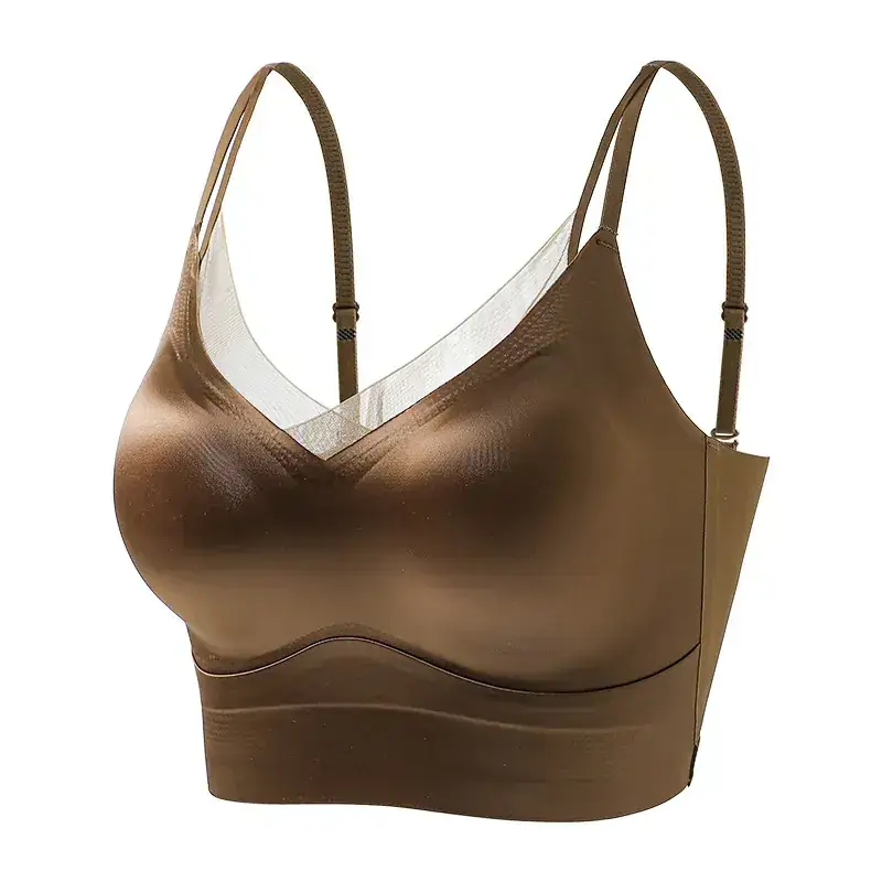 Traceless Satin Camisole Women's Inner Wearing Plus Size - Image 11