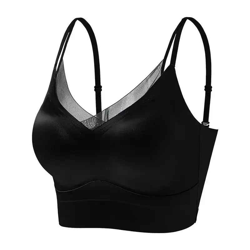 Traceless Satin Camisole Women's Inner Wearing Plus Size - Image 12