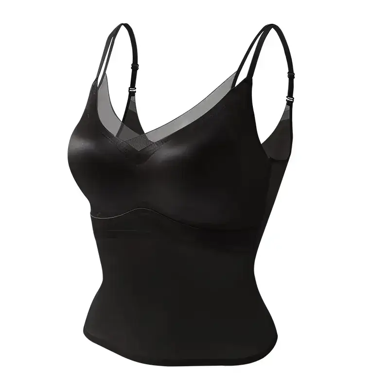Traceless Satin Camisole Women's Inner Wearing Plus Size - Image 4