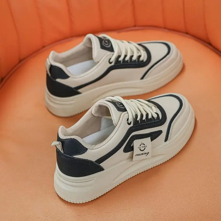 Women's White Casual Sneakers Height 4cm All Match 2025 — feature 8