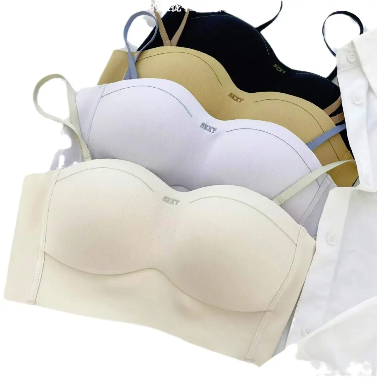 Small Bust Push-Up Bra for Women Seamless Palm Cup Side Support - Image 9