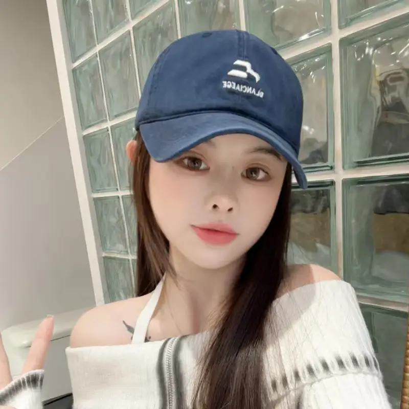 Women Korean-style Baseball Cap with Embroidered Letter - Image 5
