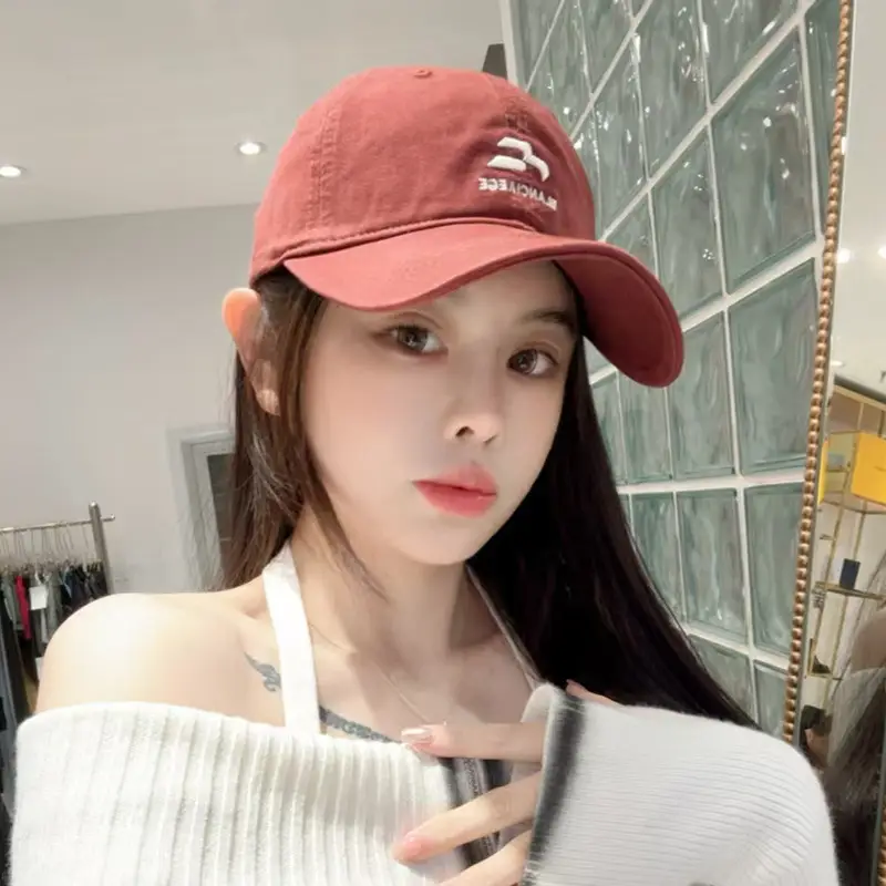 Women Korean-style Baseball Cap with Embroidered Letter - Image 7