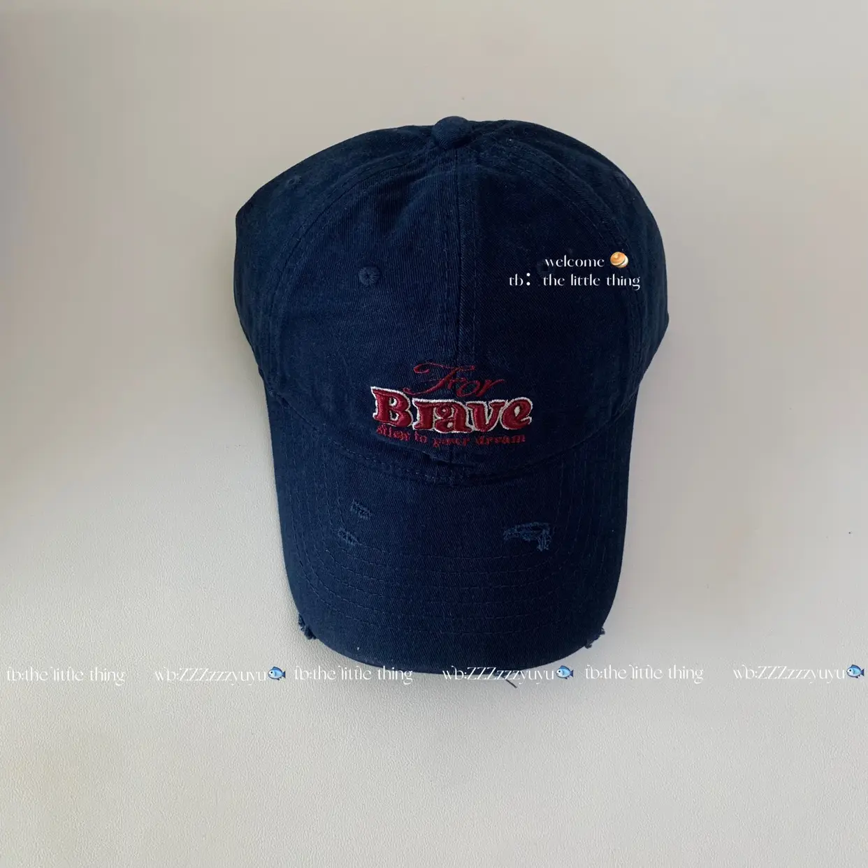 Brown Baseball Cap Widened Brim For The Brave - Image 5